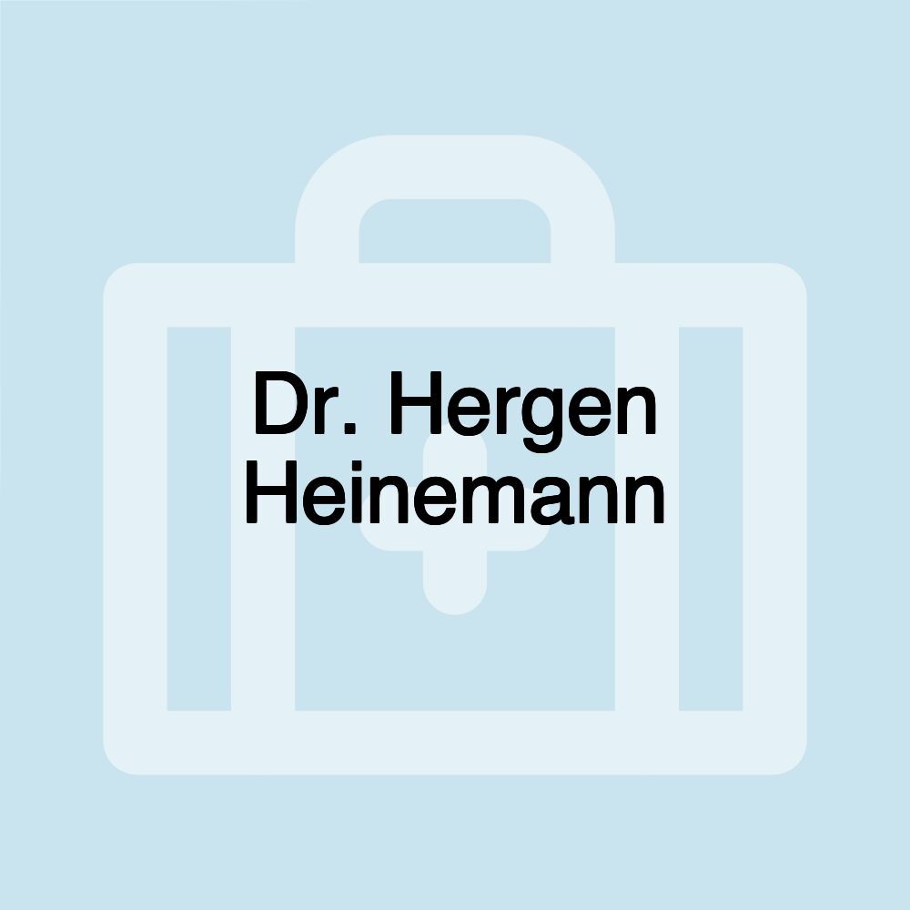 Dr. Hergen Heinemann