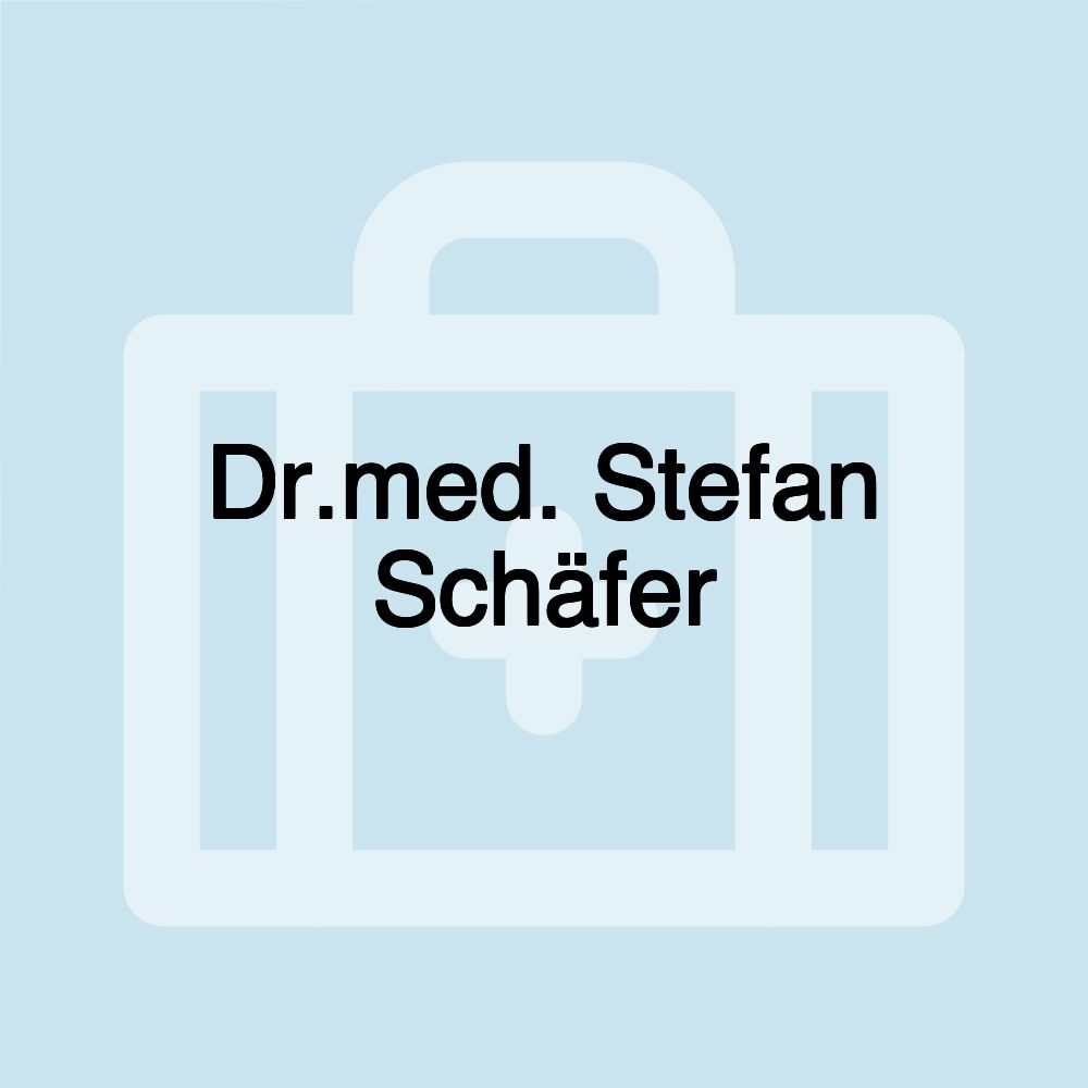 Dr.med. Stefan Schäfer