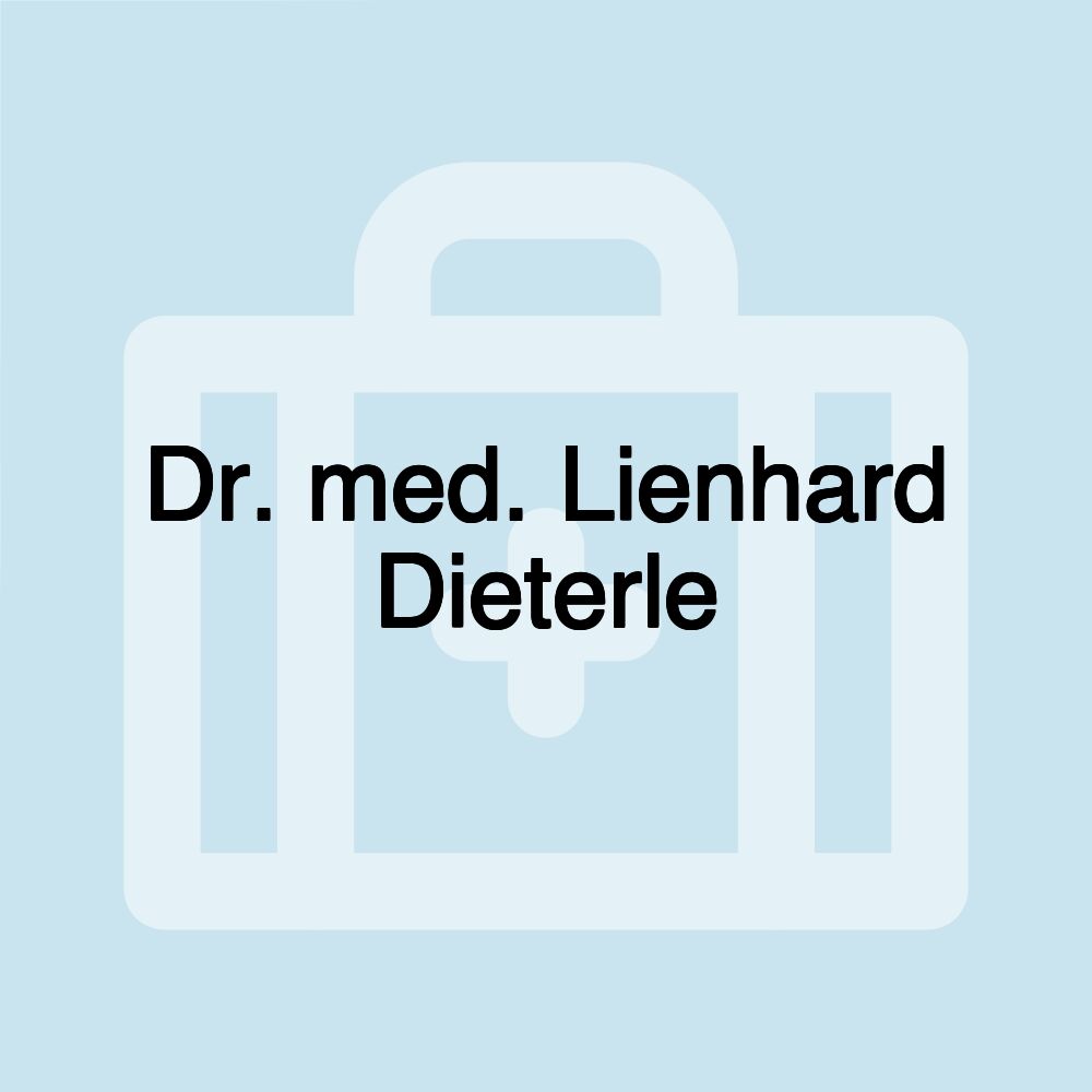 Dr. med. Lienhard Dieterle