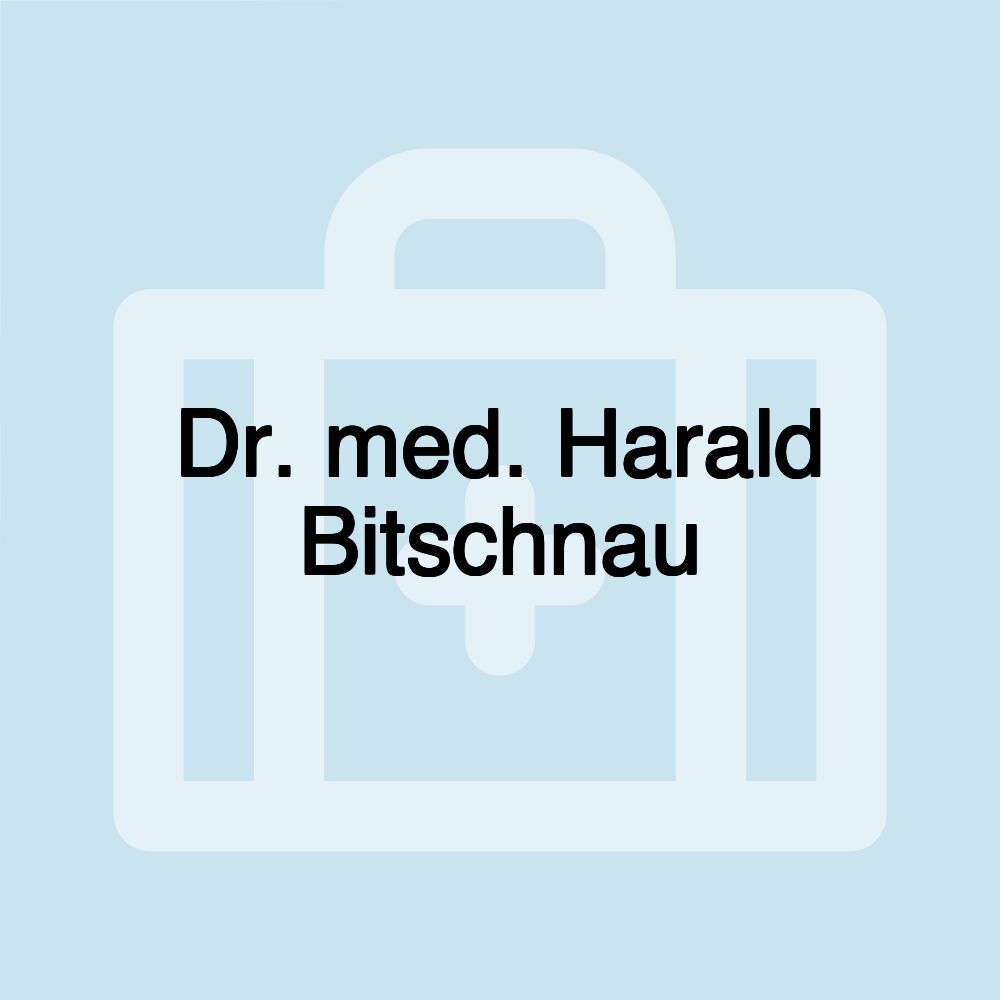 Dr. med. Harald Bitschnau