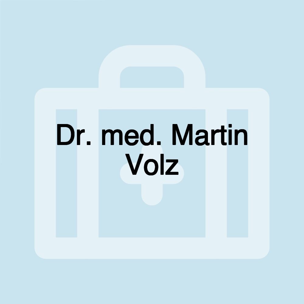 Dr. med. Martin Volz