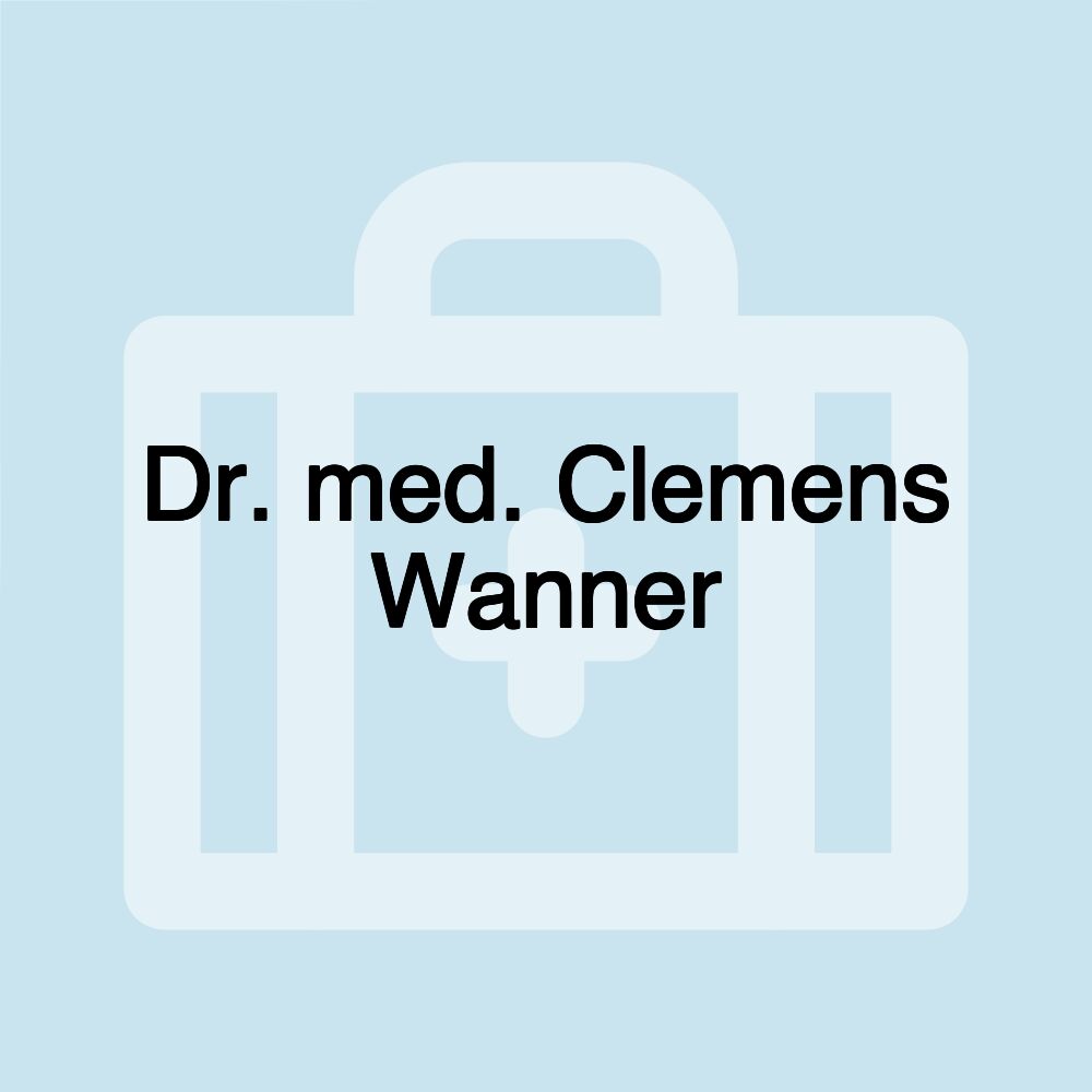 Dr. med. Clemens Wanner