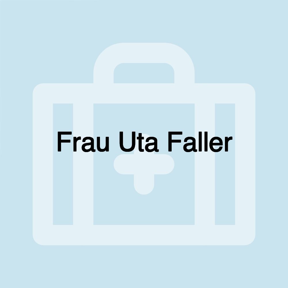 Frau Uta Faller