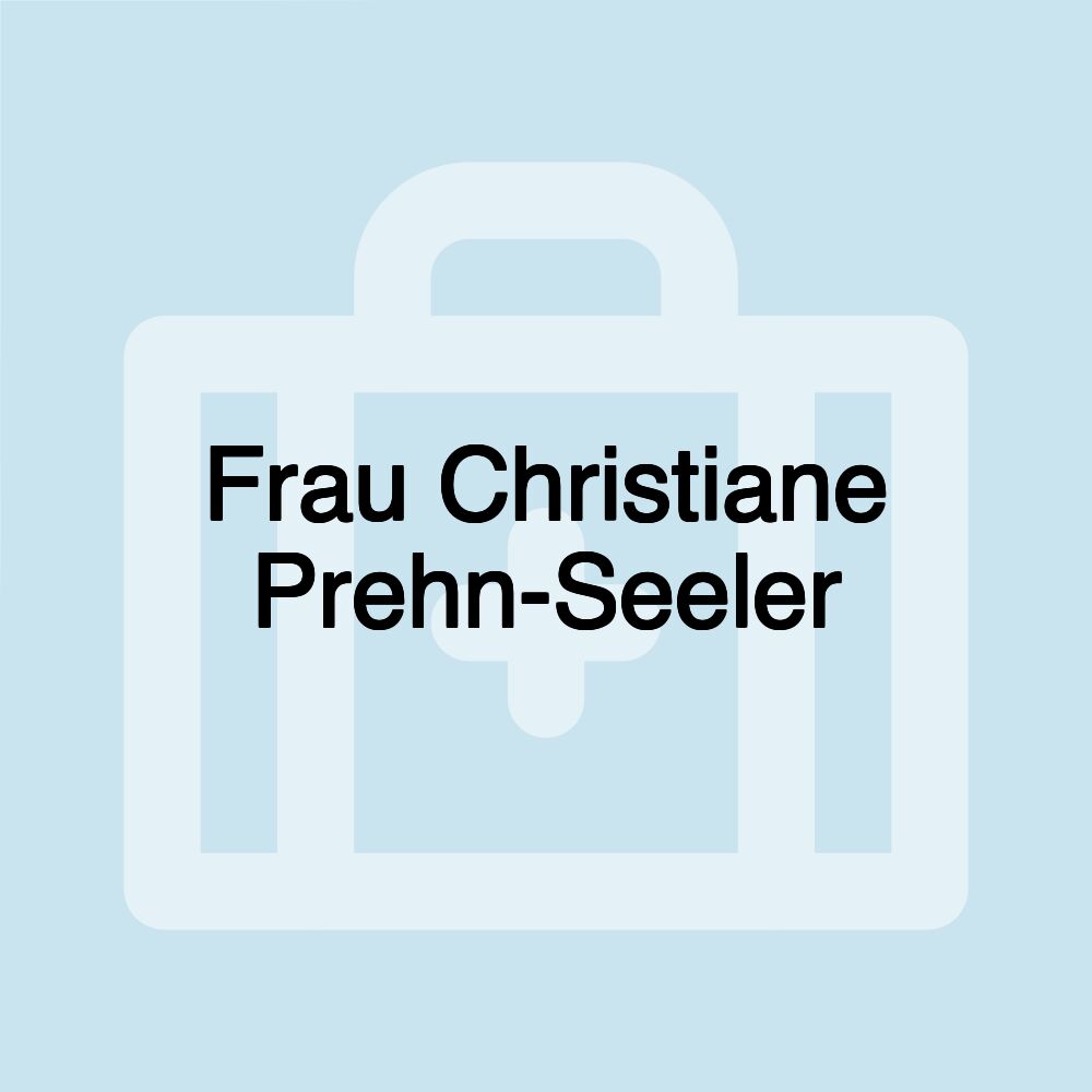 Frau Christiane Prehn-Seeler