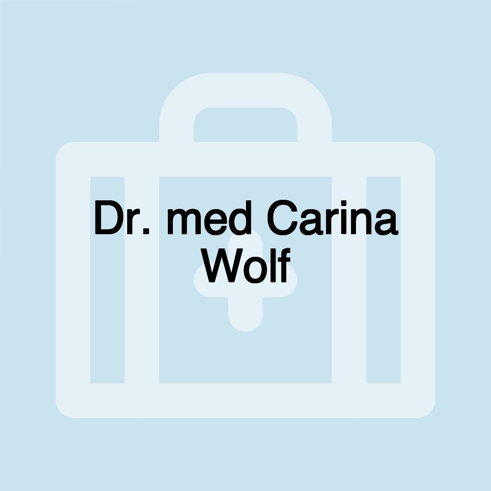 Dr. med Carina Wolf