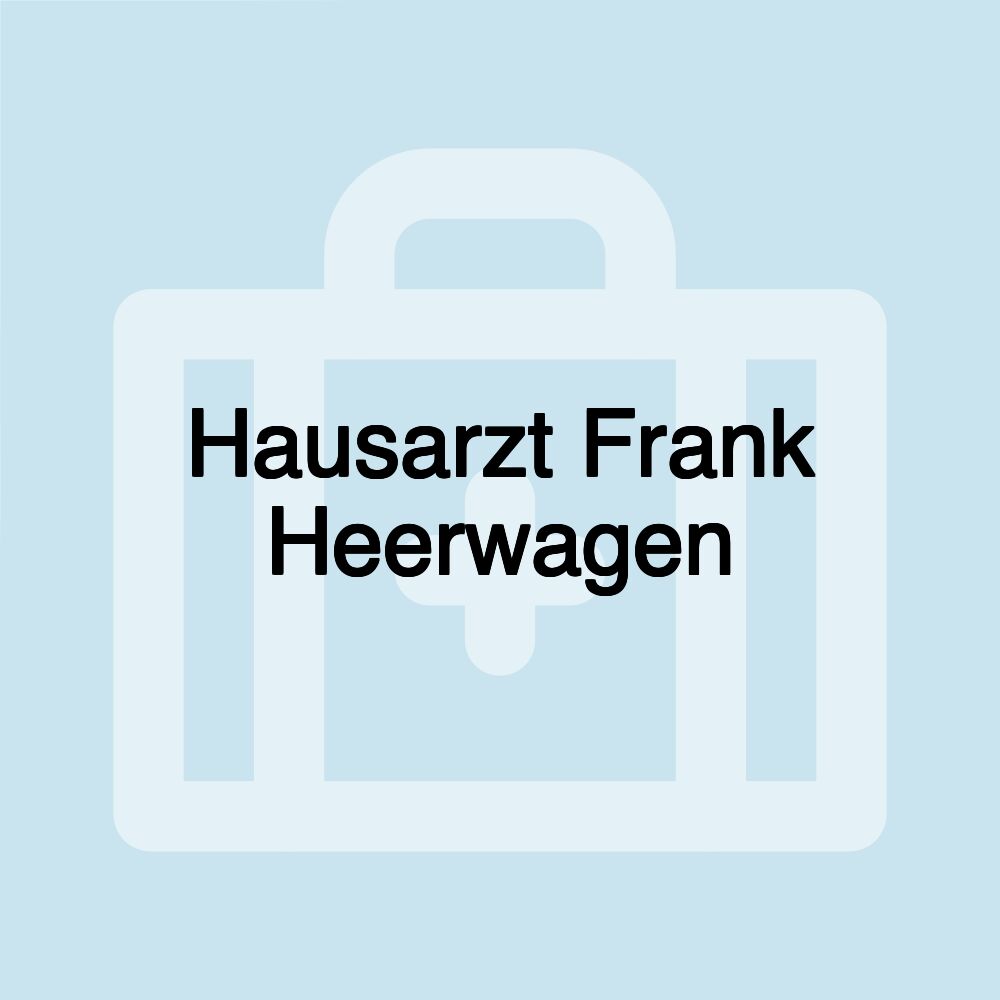 Hausarzt Frank Heerwagen