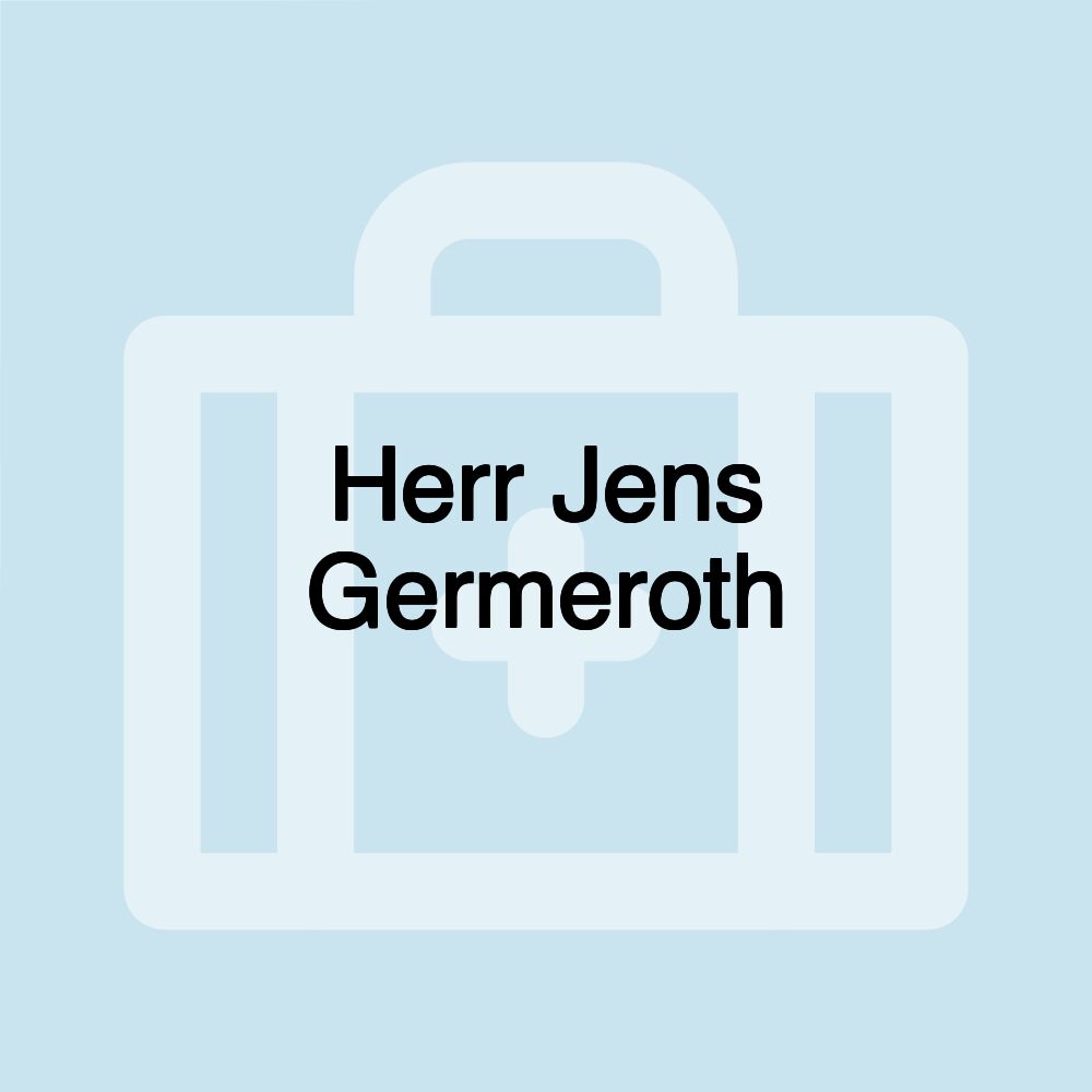 Herr Jens Germeroth