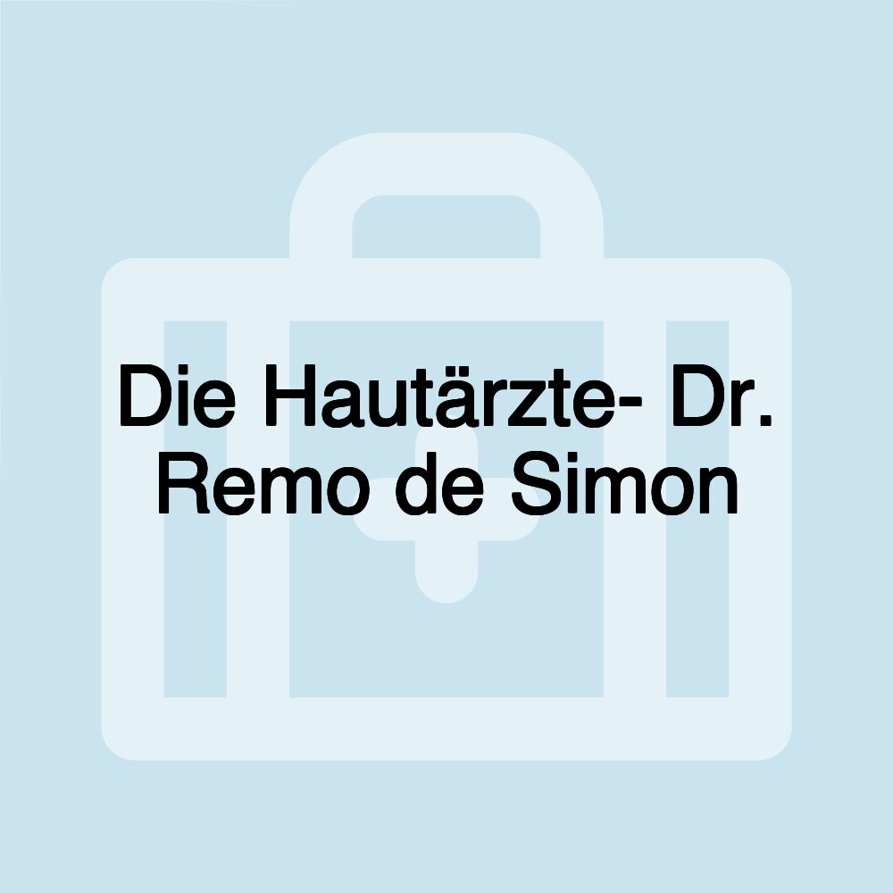 Die Hautärzte- Dr. Remo de Simon