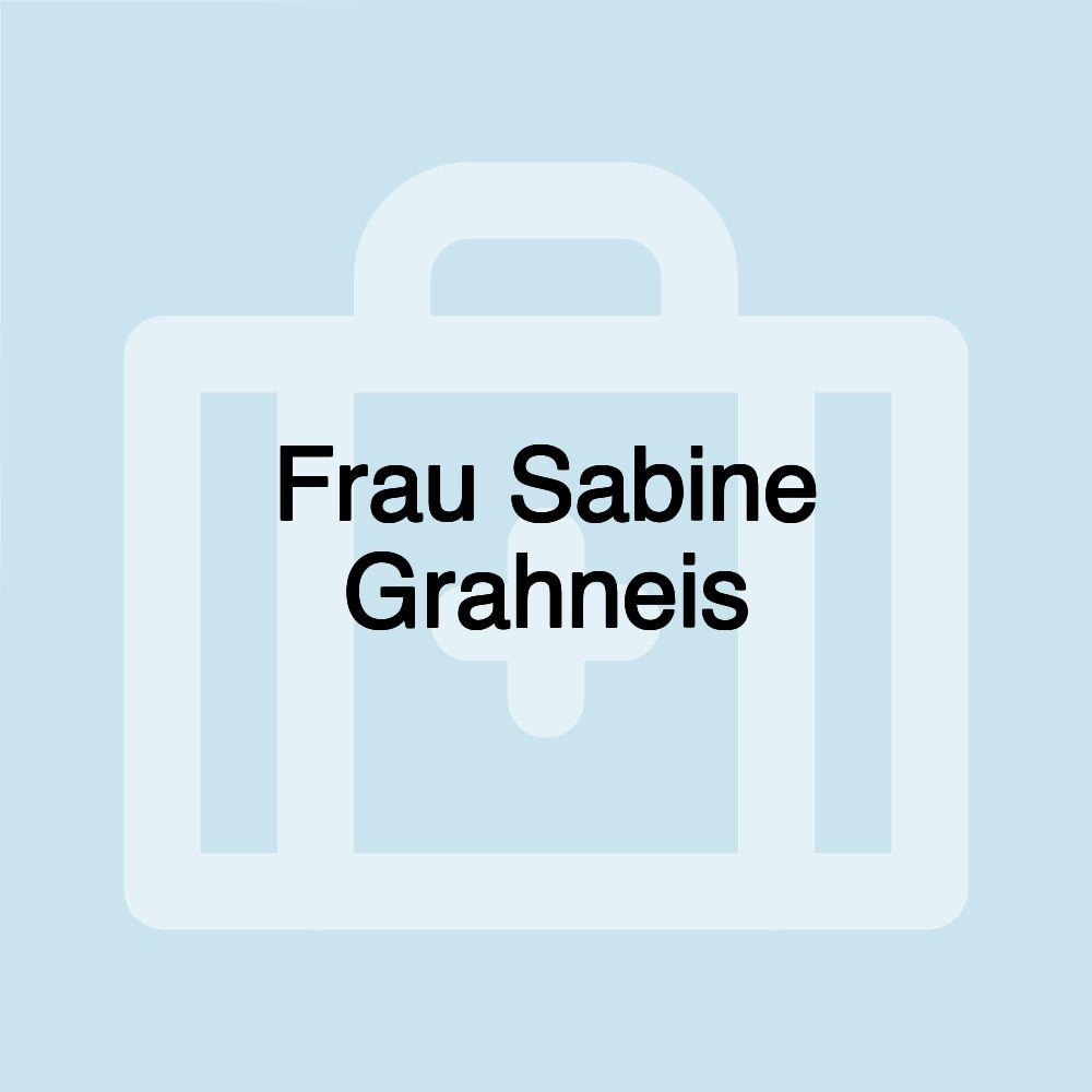 Frau Sabine Grahneis