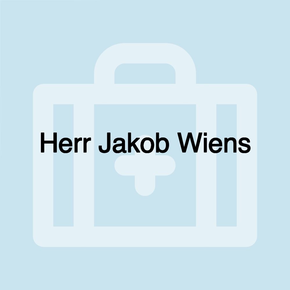 Herr Jakob Wiens