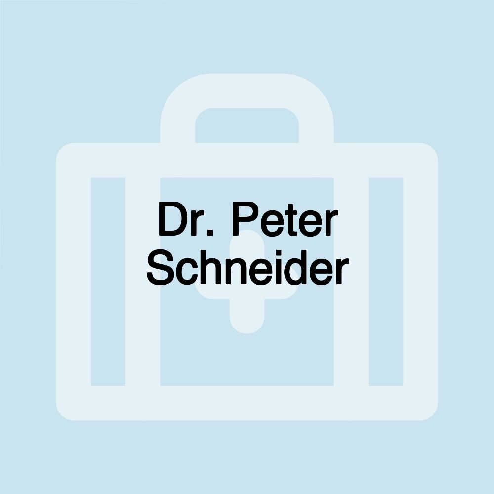 Dr. Peter Schneider