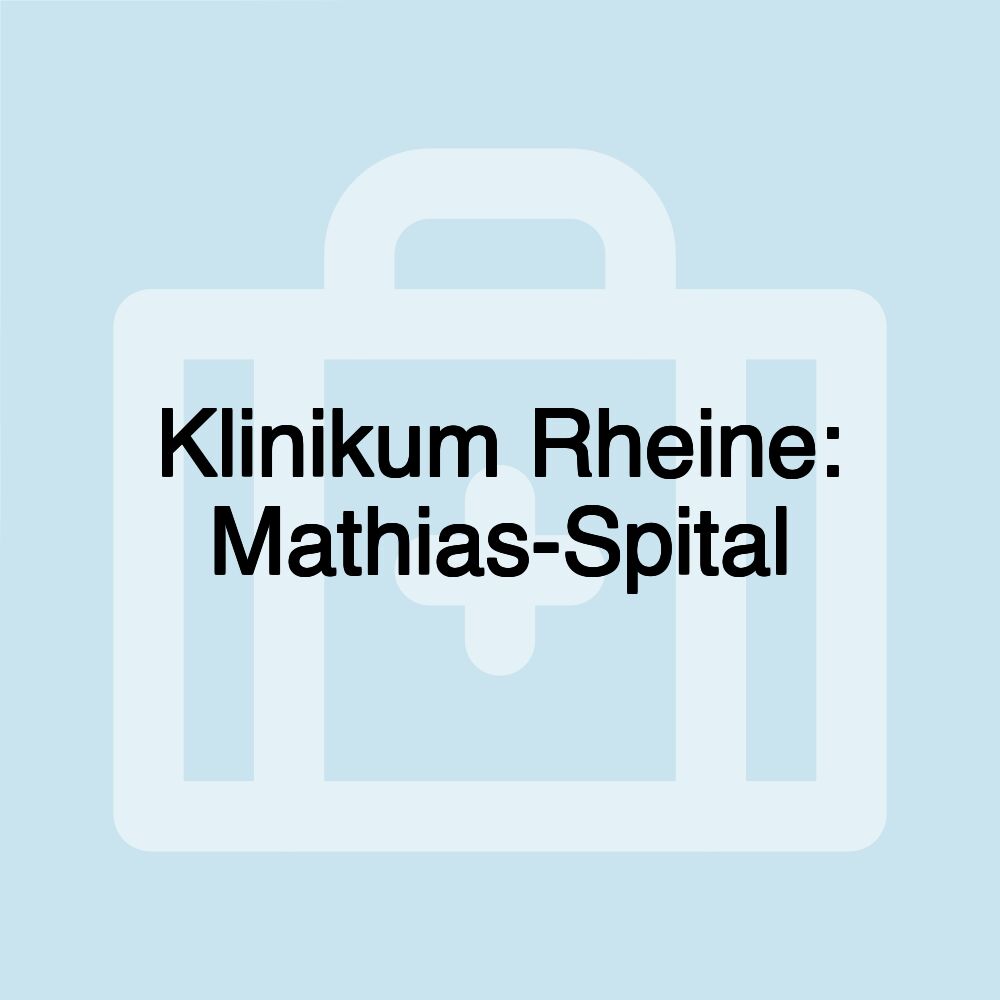 Klinikum Rheine: Mathias-Spital