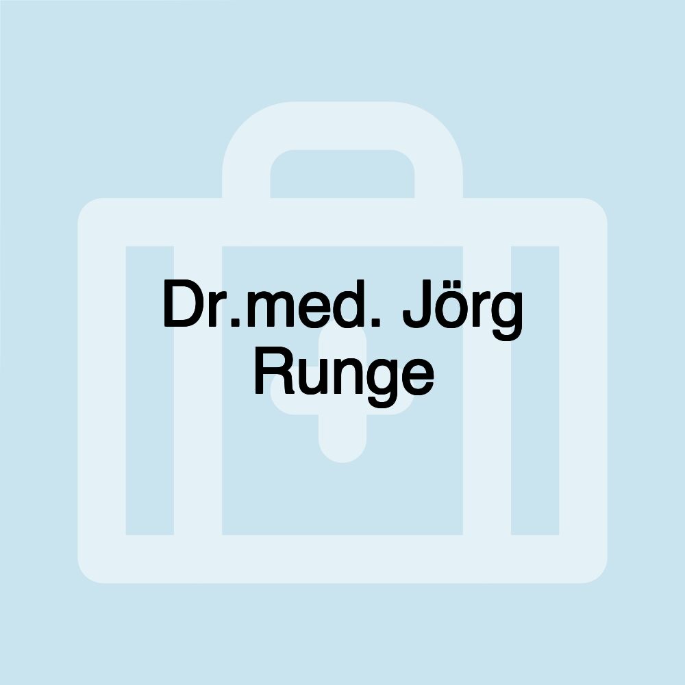 Dr.med. Jörg Runge