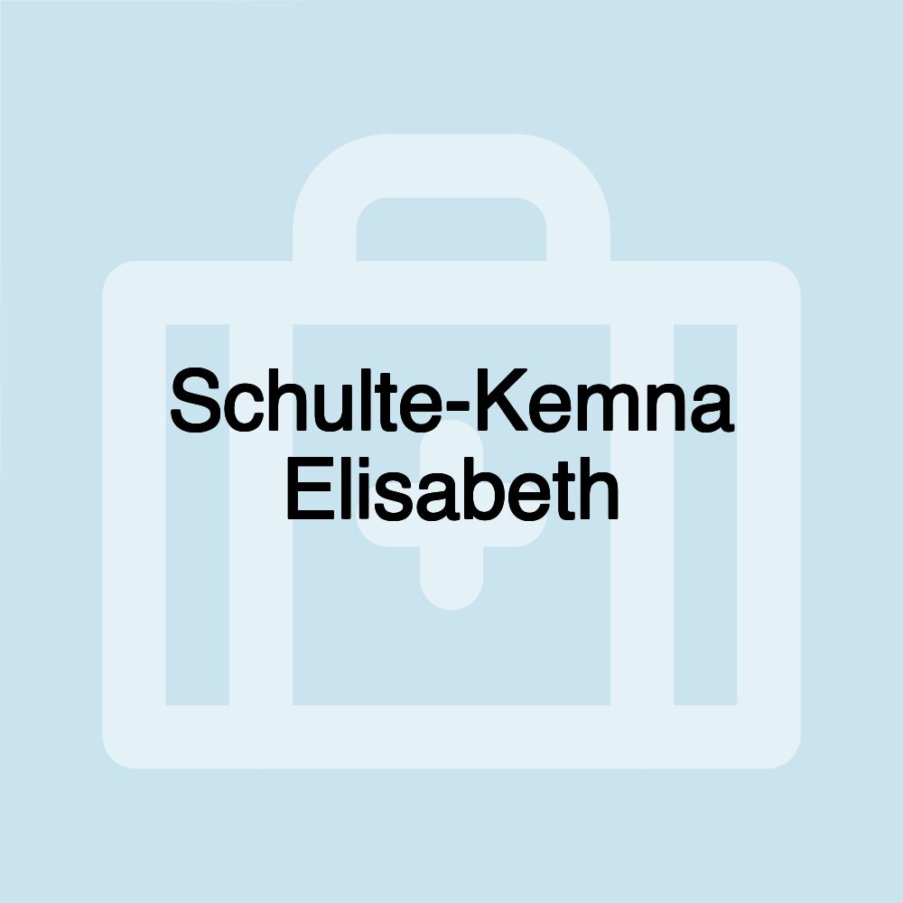 Schulte-Kemna Elisabeth