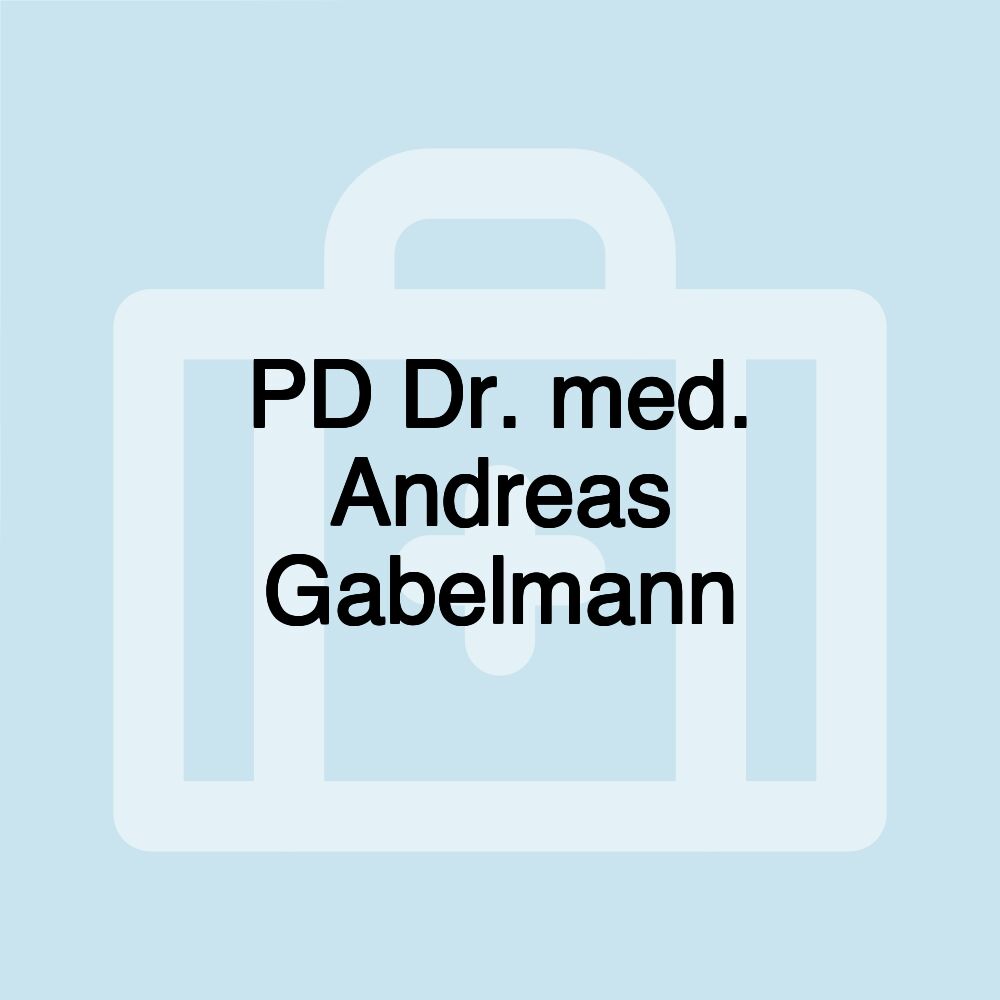 PD Dr. med. Andreas Gabelmann