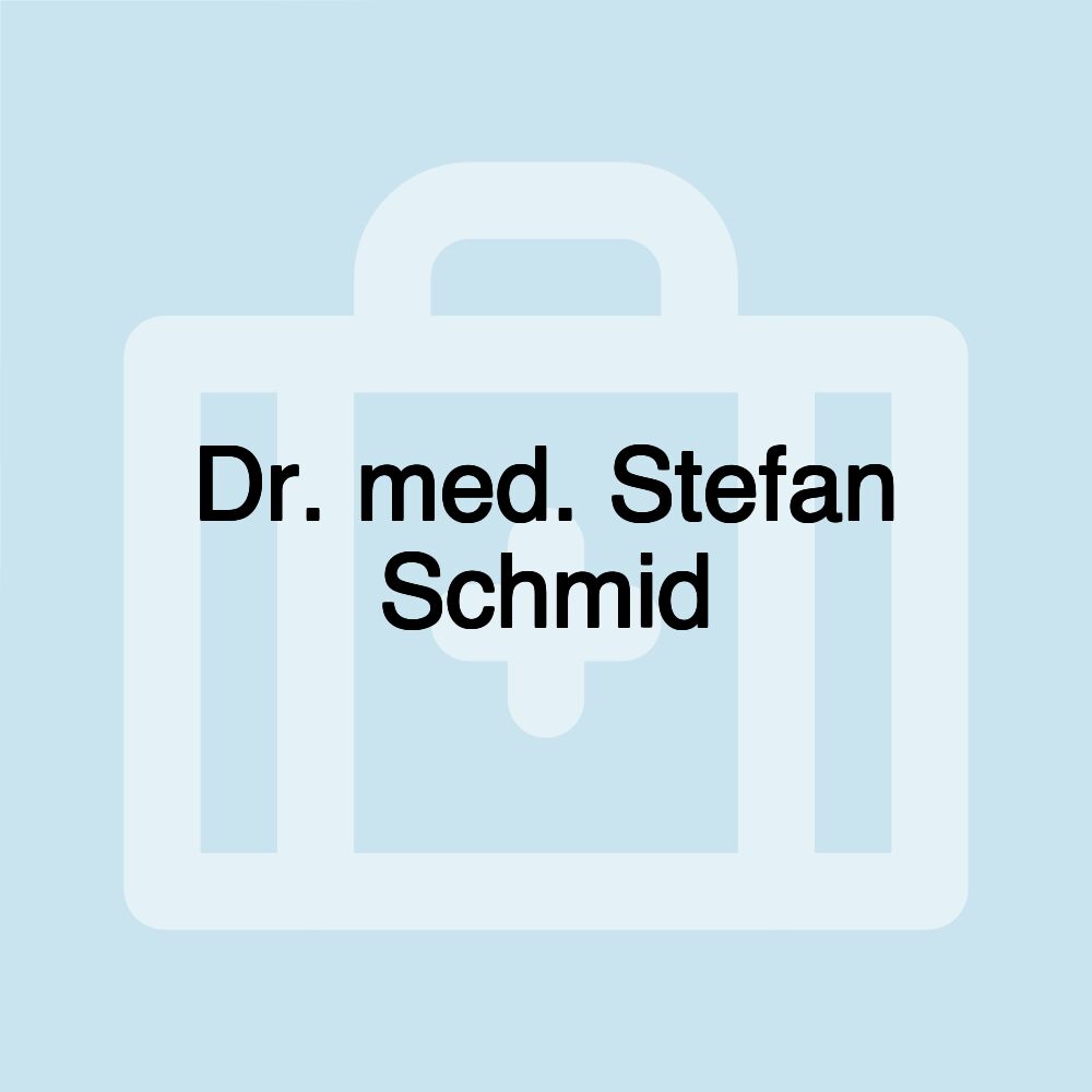 Dr. med. Stefan Schmid