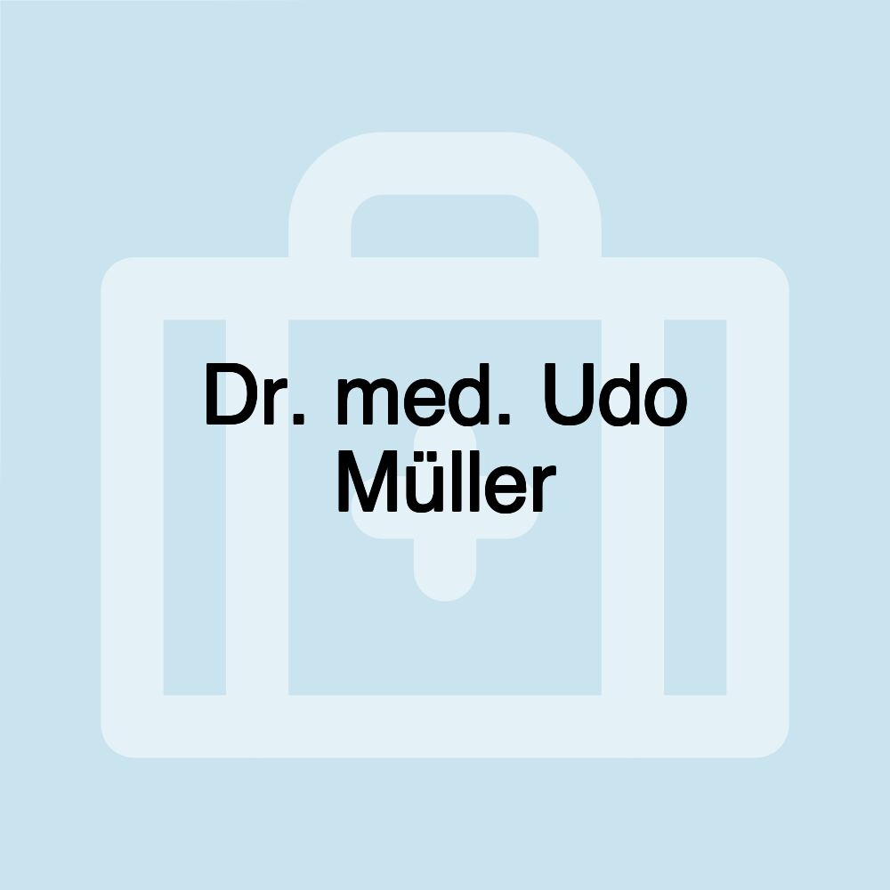 Dr. med. Udo Müller