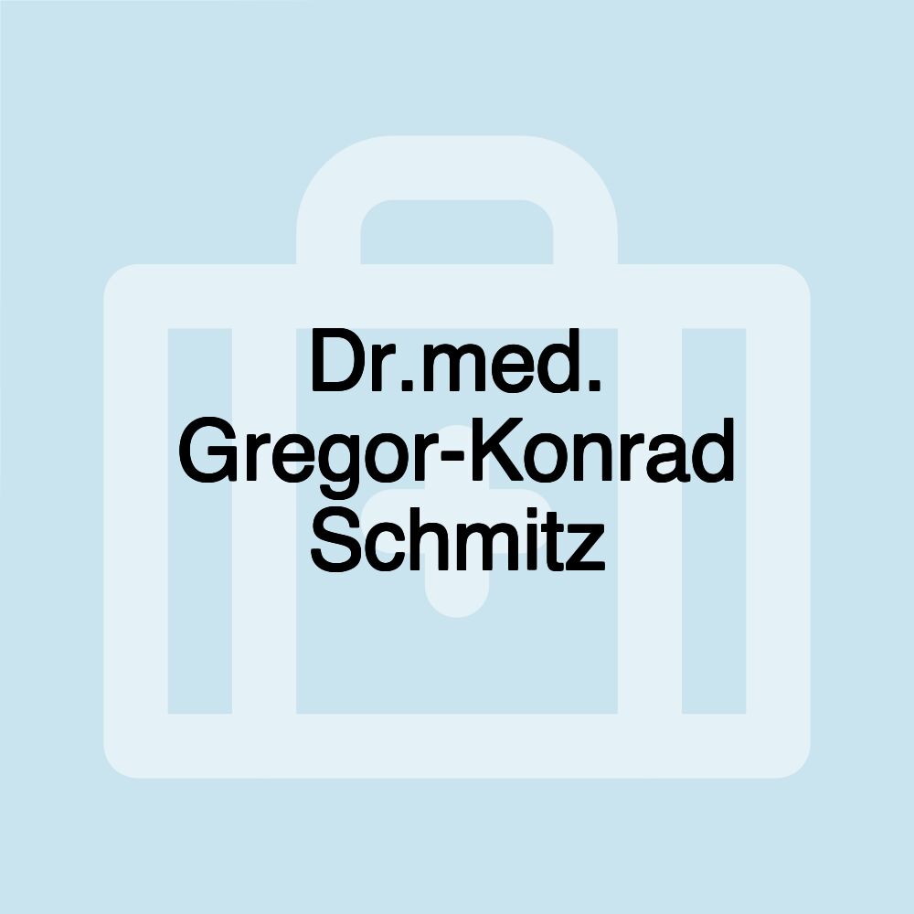 Dr.med. Gregor-Konrad Schmitz