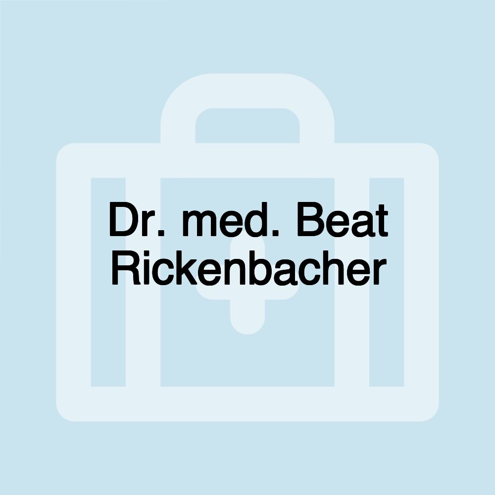 Dr. med. Beat Rickenbacher