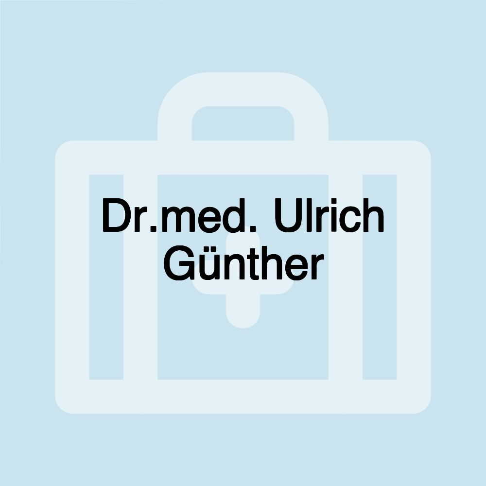 Dr.med. Ulrich Günther