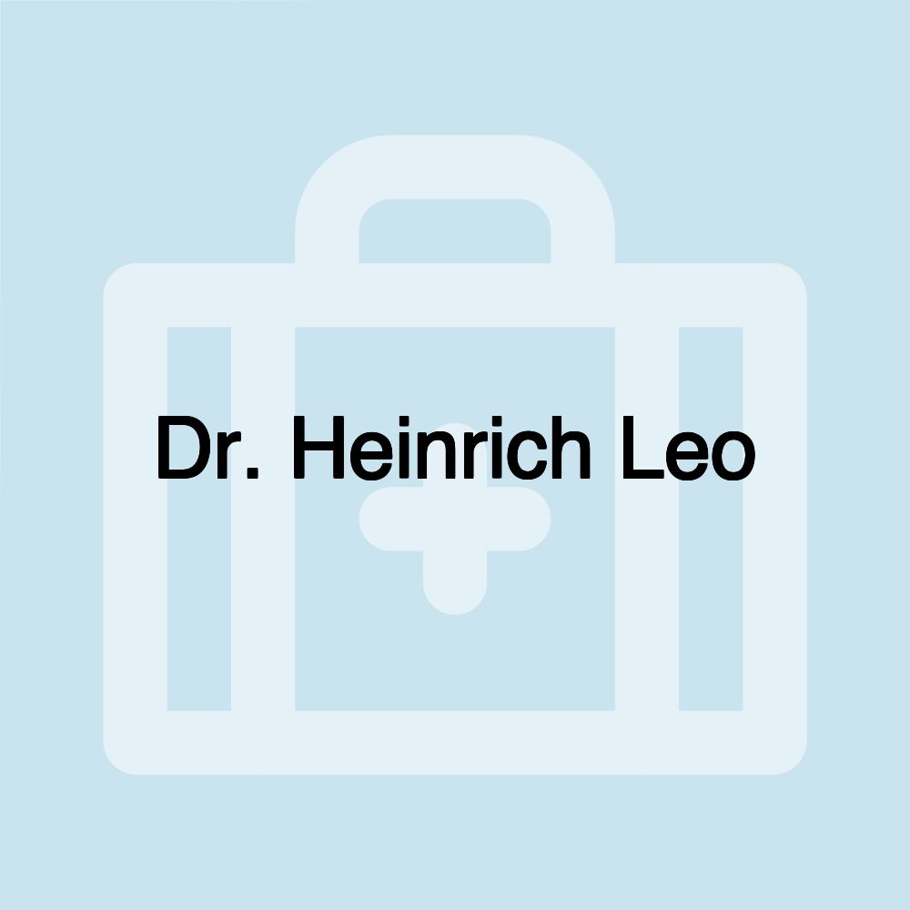 Dr. Heinrich Leo