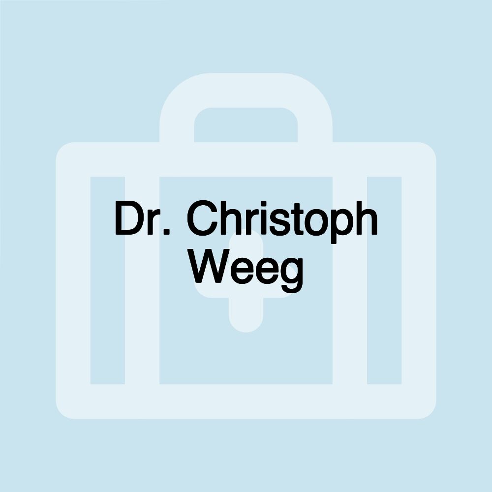 Dr. Christoph Weeg