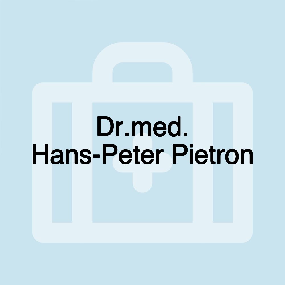 Dr.med. Hans-Peter Pietron