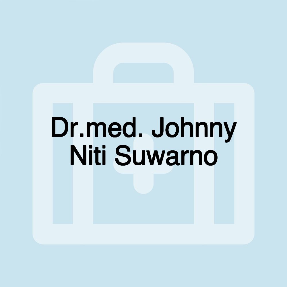 Dr.med. Johnny Niti Suwarno