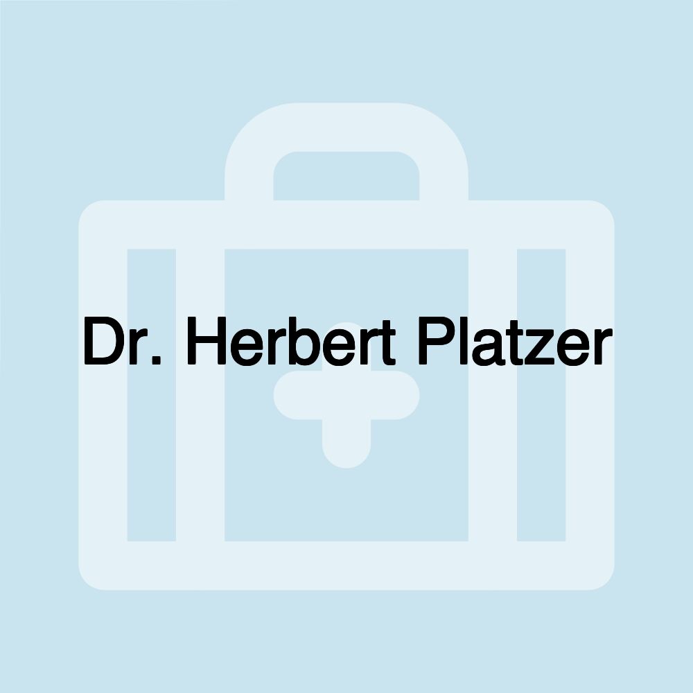 Dr. Herbert Platzer