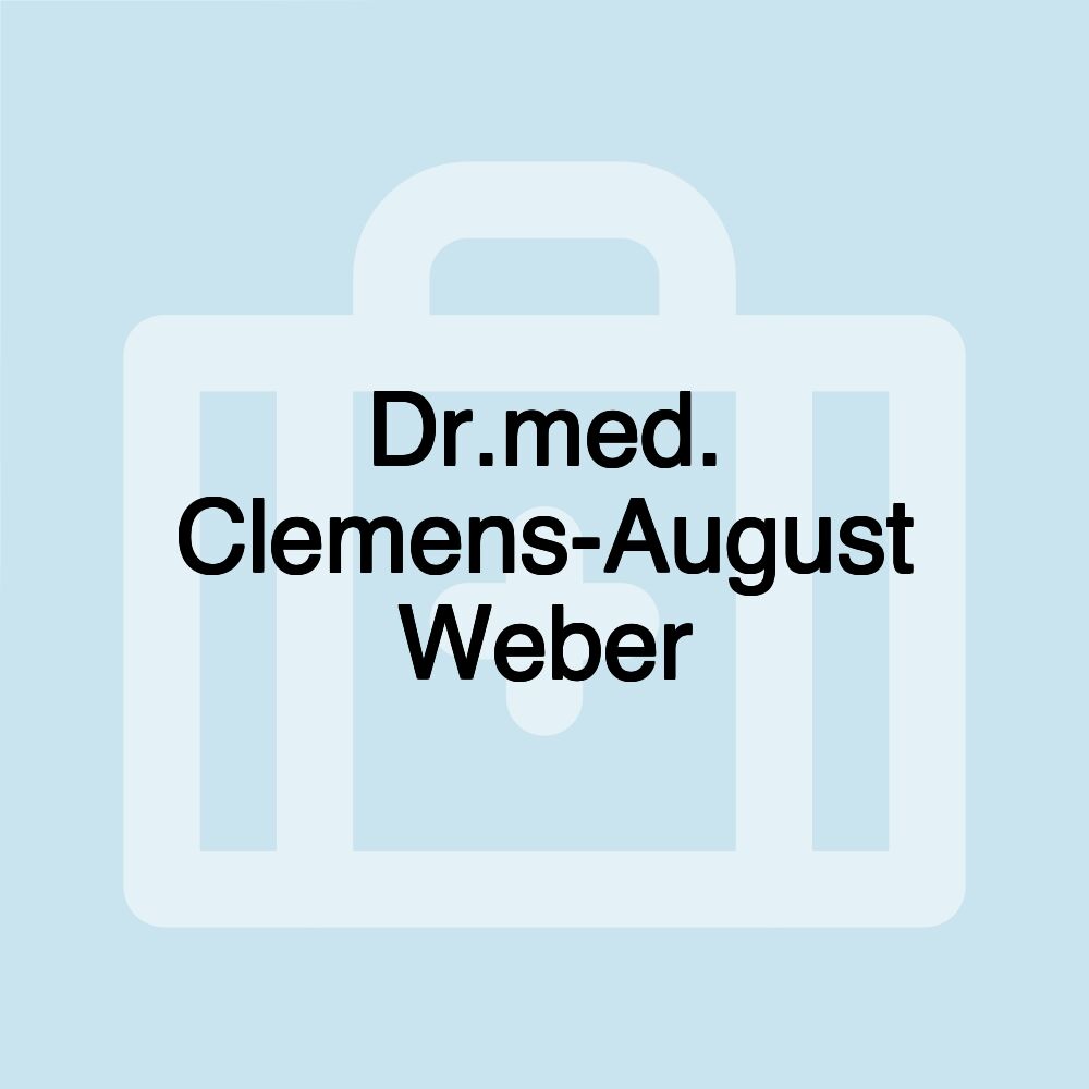 Dr.med. Clemens-August Weber