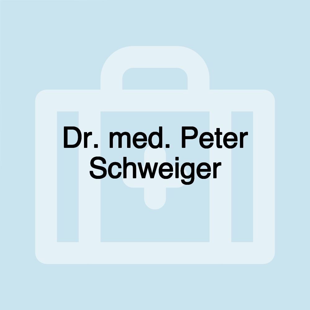 Dr. med. Peter Schweiger