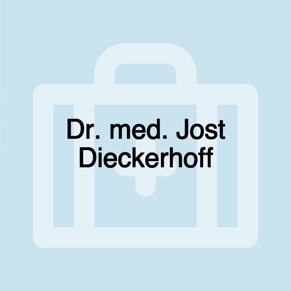 Dr. med. Jost Dieckerhoff