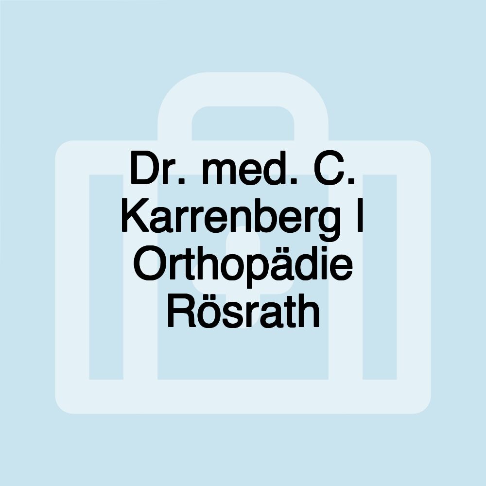 Dr. med. C. Karrenberg | Orthopädie Rösrath