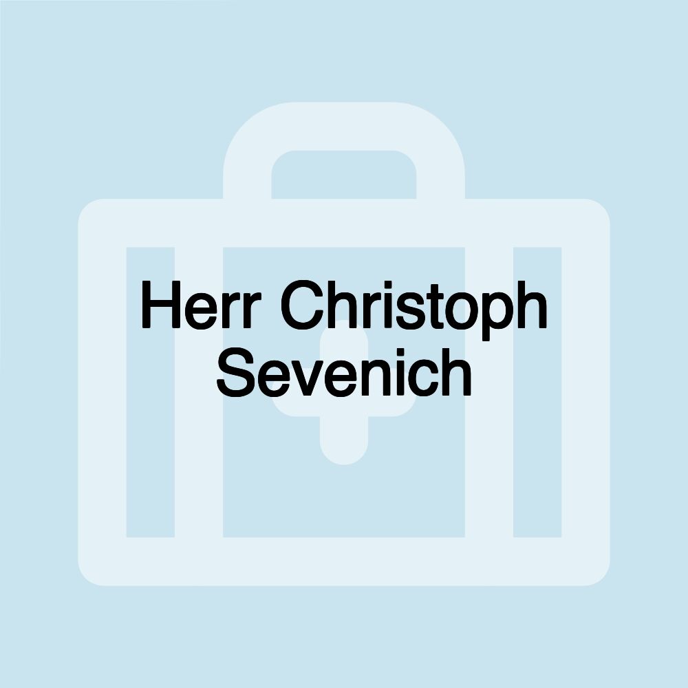 Herr Christoph Sevenich