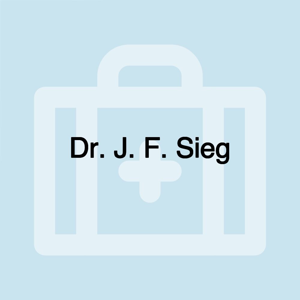 Dr. J. F. Sieg