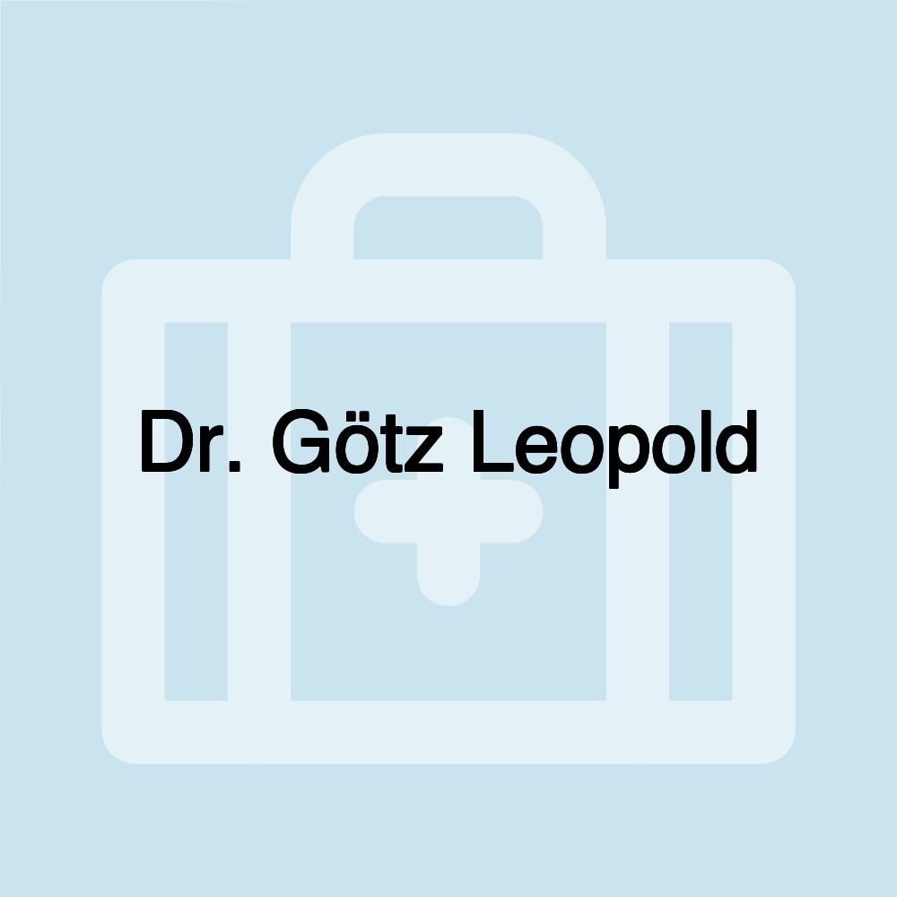 Dr. Götz Leopold