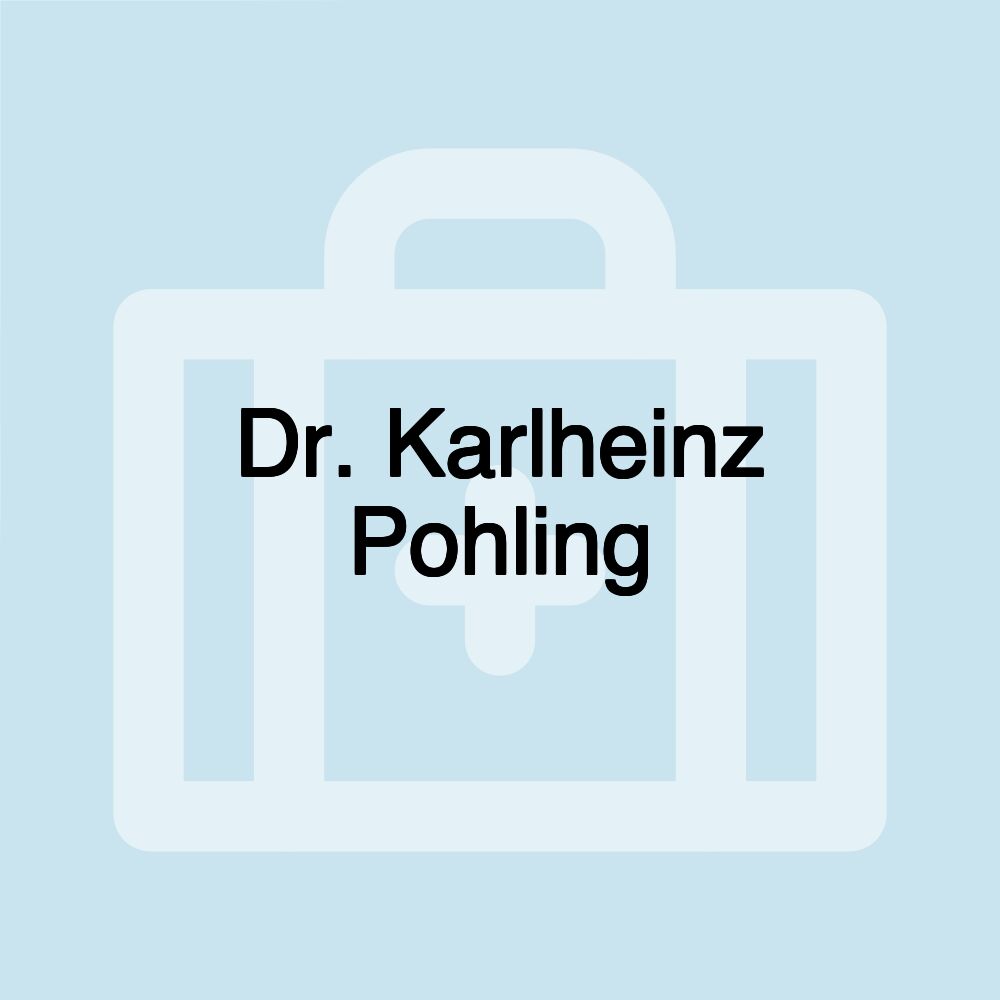 Dr. Karlheinz Pohling