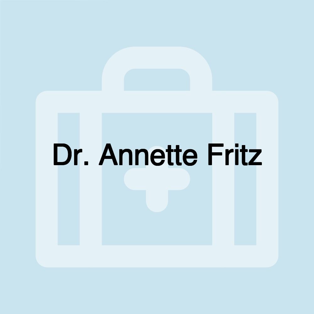 Dr. Annette Fritz