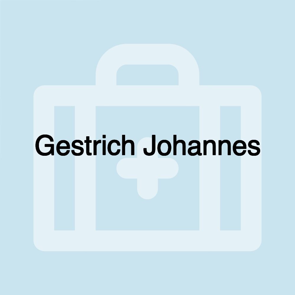 Gestrich Johannes