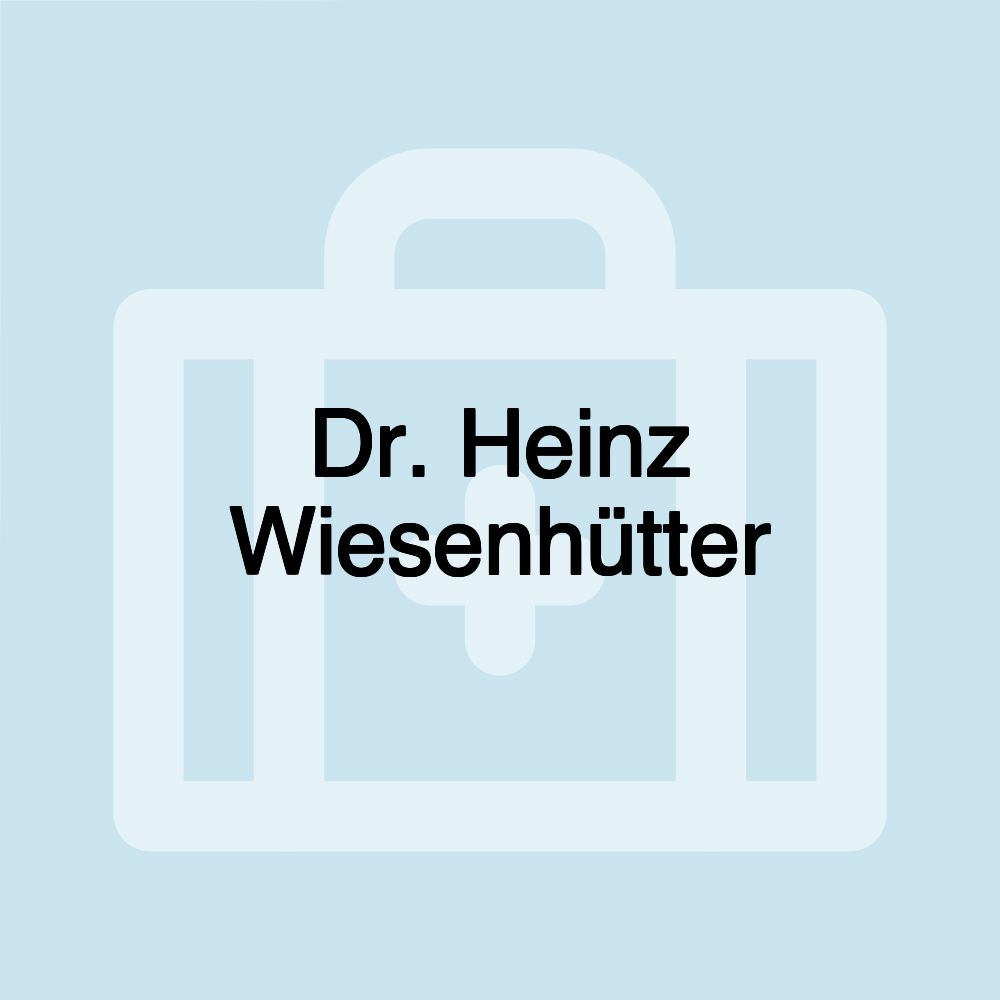 Dr. Heinz Wiesenhütter