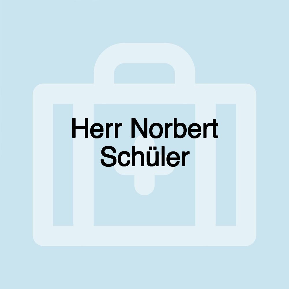 Herr Norbert Schüler