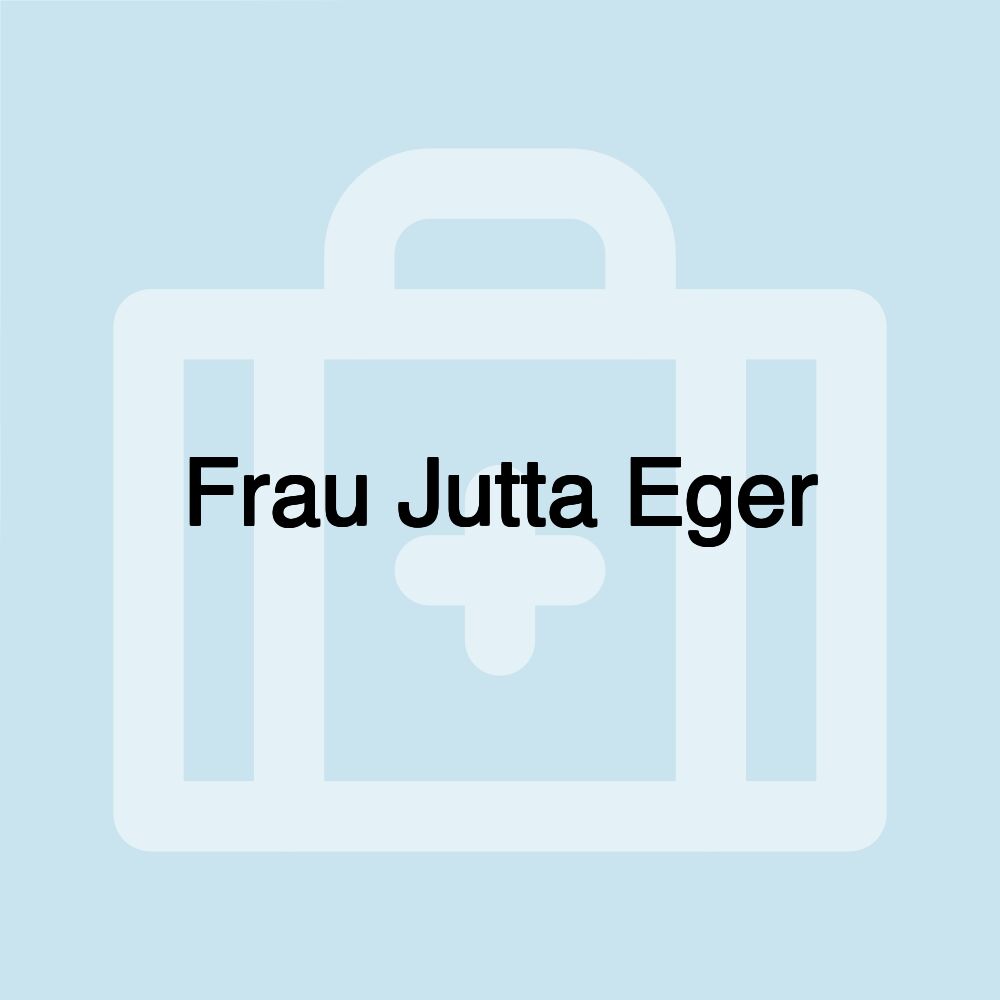 Frau Jutta Eger