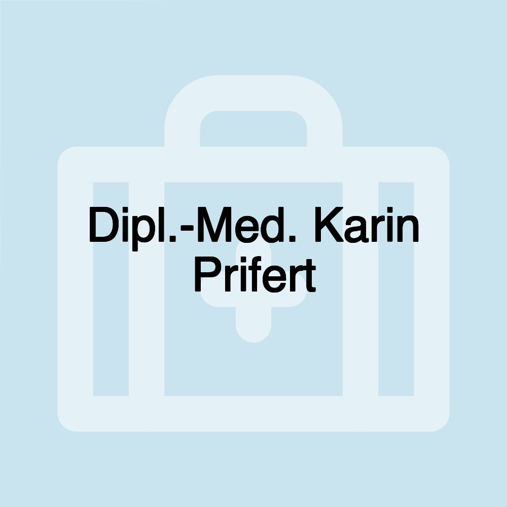 Dipl.-Med. Karin Prifert