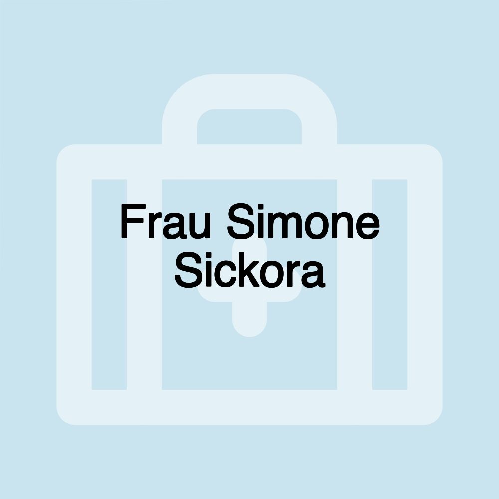 Frau Simone Sickora