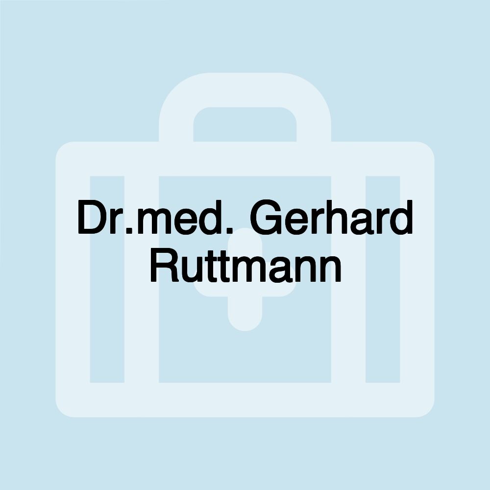 Dr.med. Gerhard Ruttmann