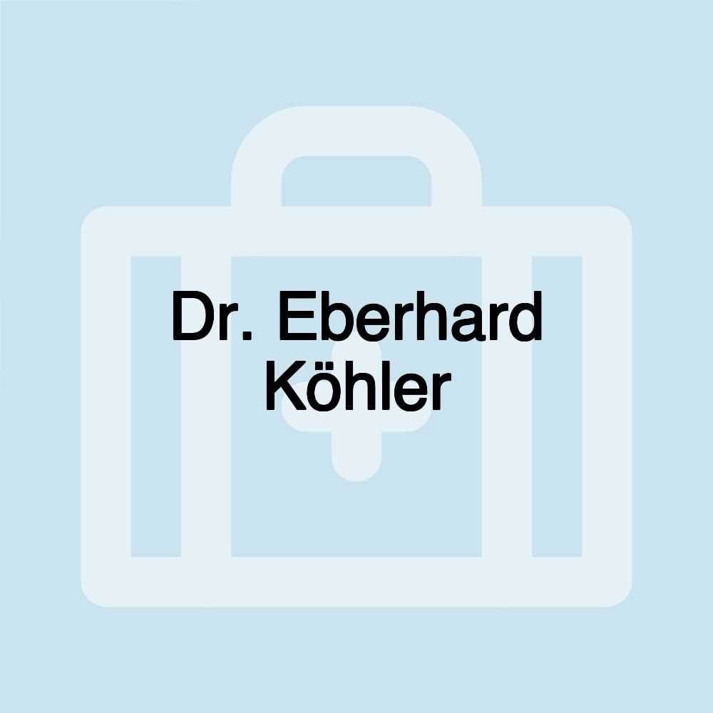 Dr. Eberhard Köhler