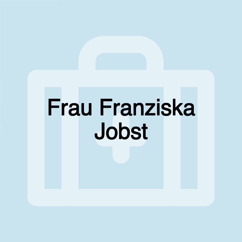 Frau Franziska Jobst