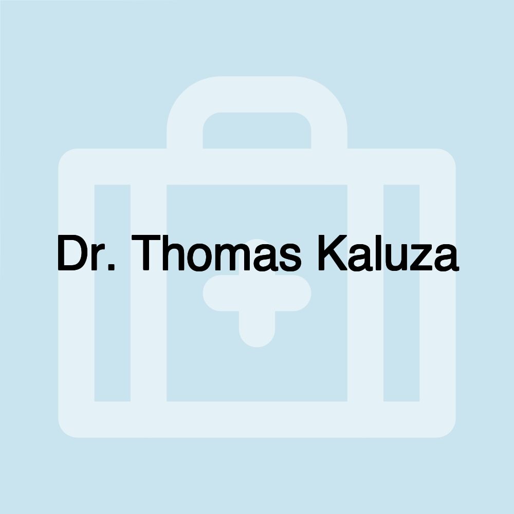 Dr. Thomas Kaluza