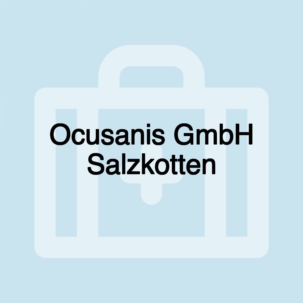 Ocusanis GmbH Salzkotten