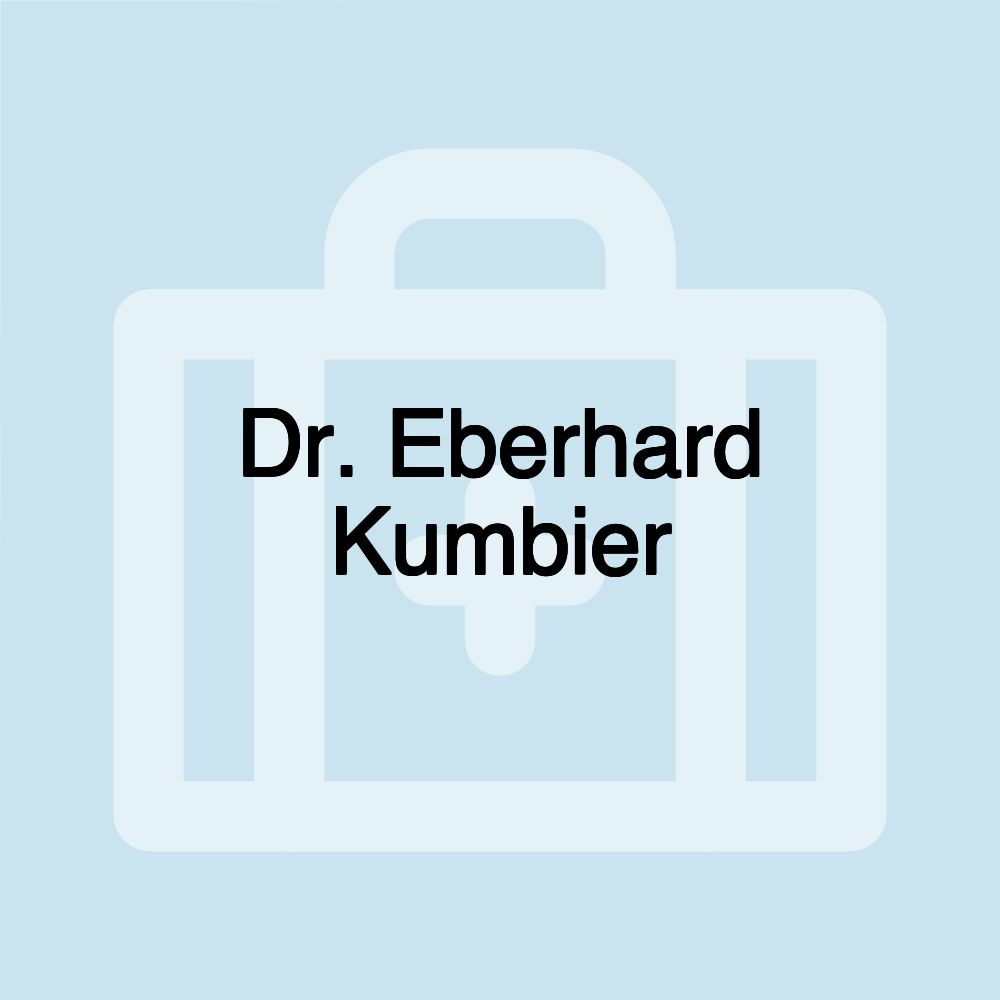 Dr. Eberhard Kumbier